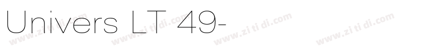 Univers LT 49字体转换 Univers LT 49字体转换